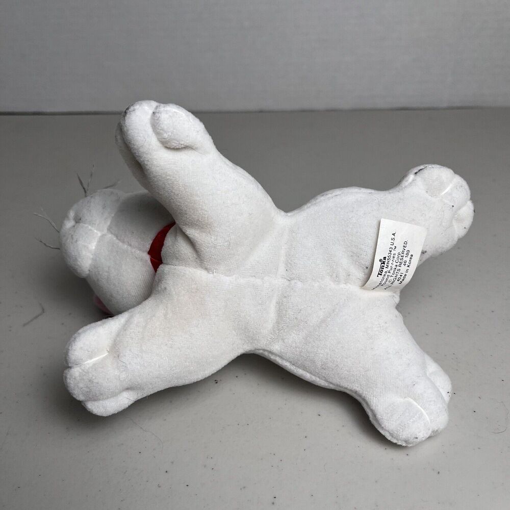 Vintage Pound Puppy Purries Kitty Cat White with Gray Stripes Tabby Plush 7" - Picture 4 of 13